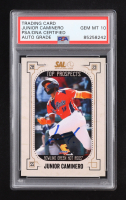Junior Caminero Signed 2023 South Atlantic League Top Prospects Choice #6 RC (PSA | Auto Grade PSA 10) at PristineAuction.com