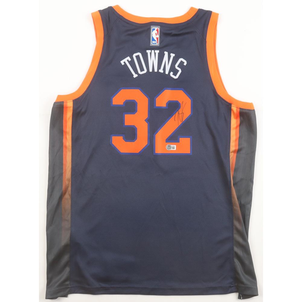Karl-Anthony Towns Signed Knicks Jordan Authentic Jersey (Beckett) at PristineAuction.com