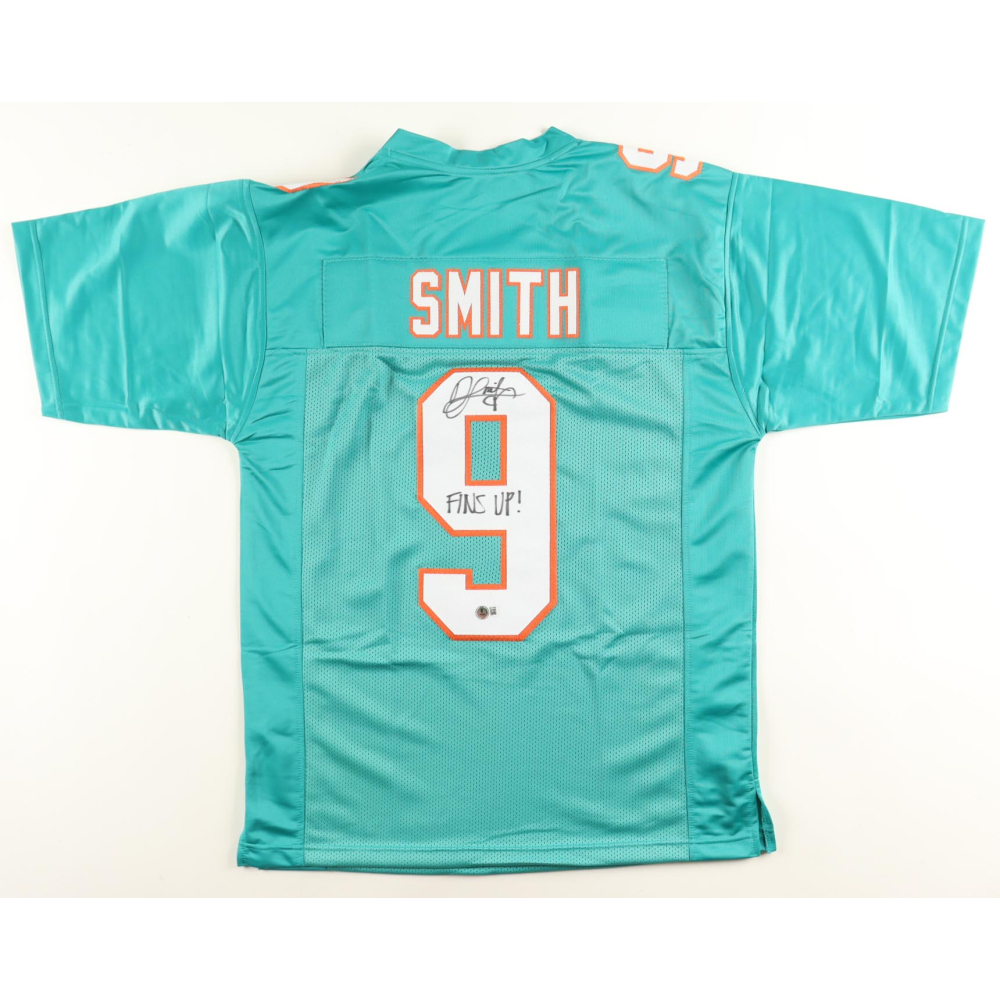 Jonnu Smith Signed Jersey Inscribed "Fins Up!" (Beckett) at PristineAuction.com