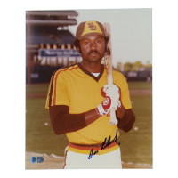 Gene Richards Signed Padres 8x10 Photo (AIV) at PristineAuction.com