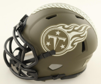 Calvin Ridley Signed Titans Salute To Service Alternate Speed Mini Helmet (Beckett) at PristineAuction.com