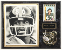 Reggie Garrett Signed Steelers Photo Plaque With 1978 Topps Trading Card (Beckett) at PristineAuction.com