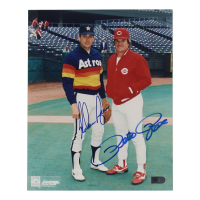 Nolan Ryan & Pete Rose Signed 8x10 Photo (AIV) at PristineAuction.com