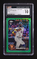 Ronny Mauricio 2024 Topps Chrome Logofractor Green Refractors #28 #03/99 RC (CGC 10) at PristineAuction.com