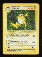 Raichu 1999 Pokemon Base Unlimited #14 Holo at PristineAuction.com