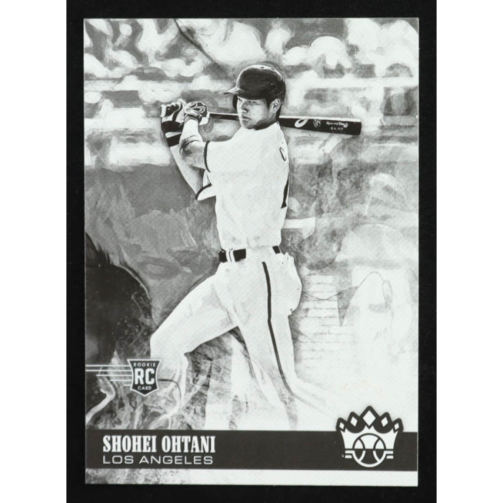 Shohei Ohtani 2018 Diamond Kings Black and White Variations #76 RC at PristineAuction.com