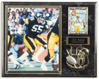 Jon Kolb Signed Steelers Photo Plaque With 1979 Topps Trading Card (Beckett) at PristineAuction.com