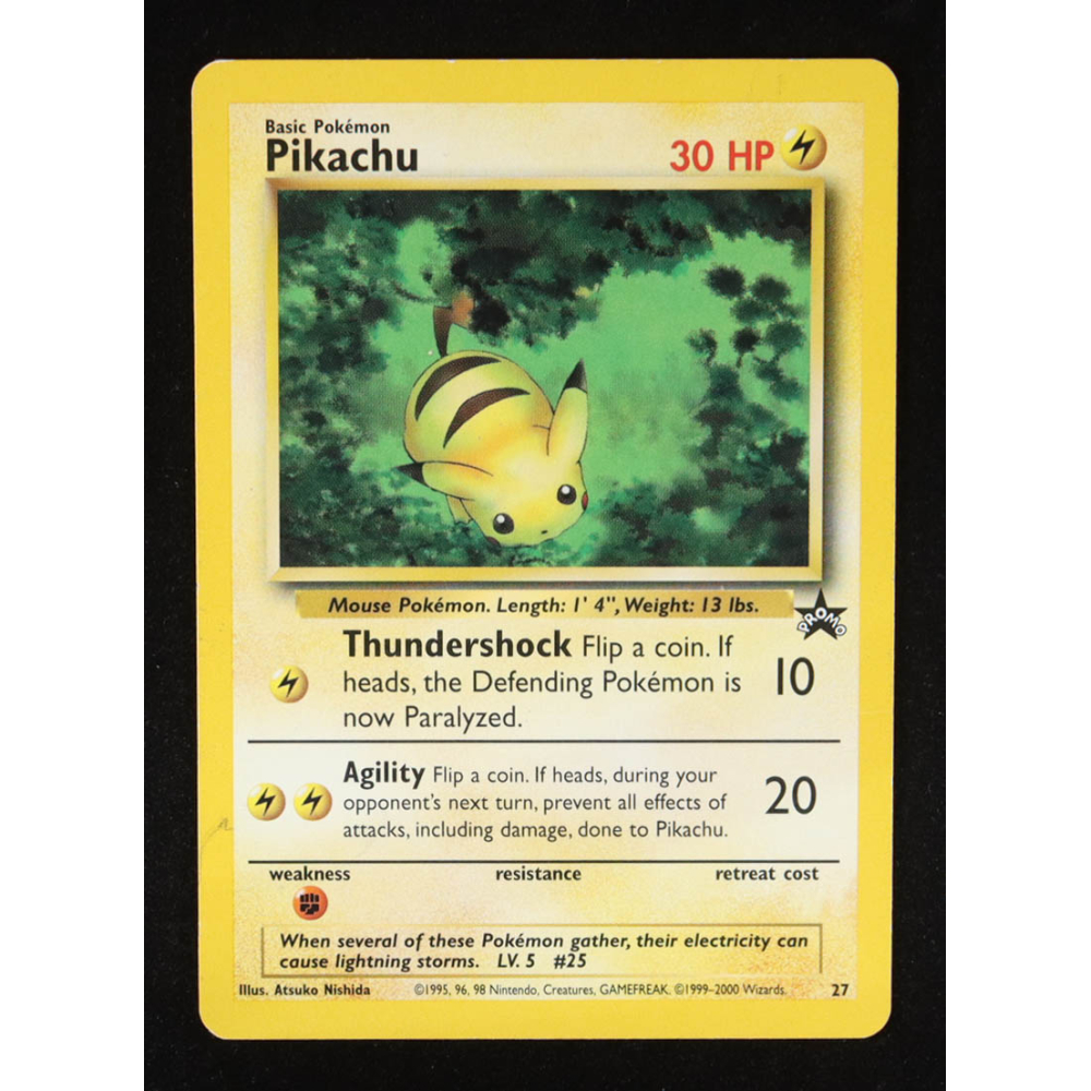 Pikachu 1999-03 Pokemon Wizards of the Coast Black Star Promos #27 at PristineAuction.com