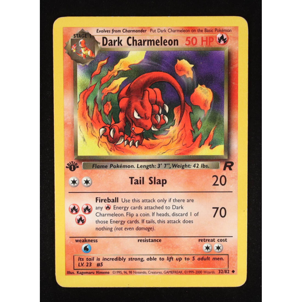 Dark Charmeleon 2000 Pokemon Team Rocket 1st Edition #32 at PristineAuction.com