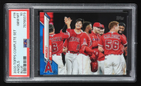 Los Angeles Angels 2020 Topps Factory Set Blue #19 TC (PSA 10) at PristineAuction.com