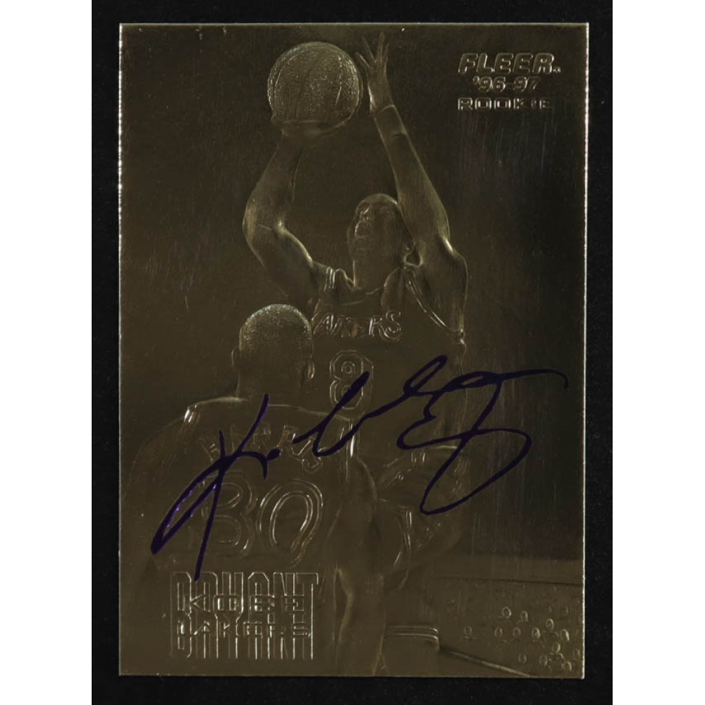 Kobe Bryant 1996-97 Fleer Purple Signature 23Kt Gold RC at PristineAuction.com