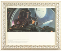 Star Wars "Attacking the Death Star" 1977 Ralph McQuarrie Custom Framed Pre-Production Art Photo Display at PristineAuction.com