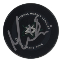 Max Domi Signed Stars Logo Hockey Puck (JSA) at PristineAuction.com