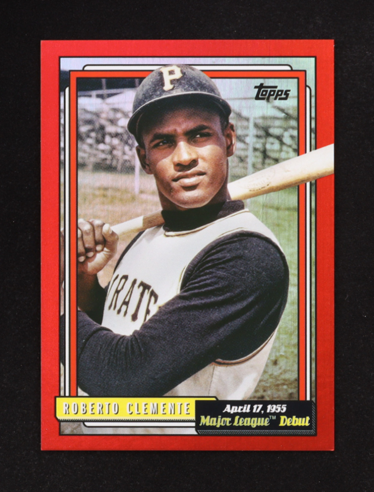 Roberto Clemente 2022 Topps Archives '92 Topps MLB Debut Red Foil #378 #03/25