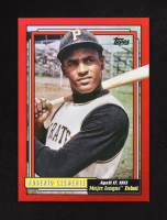 Roberto Clemente 2022 Topps Archives '92 Topps MLB Debut Red Foil #378 #03/25 at PristineAuction.com
