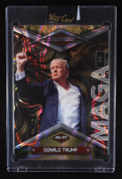Donald Trump 2025 Wild Card Alumination Trump Inauguration Golden TieDye Clearview Black Stars #1/1 at PristineAuction.com