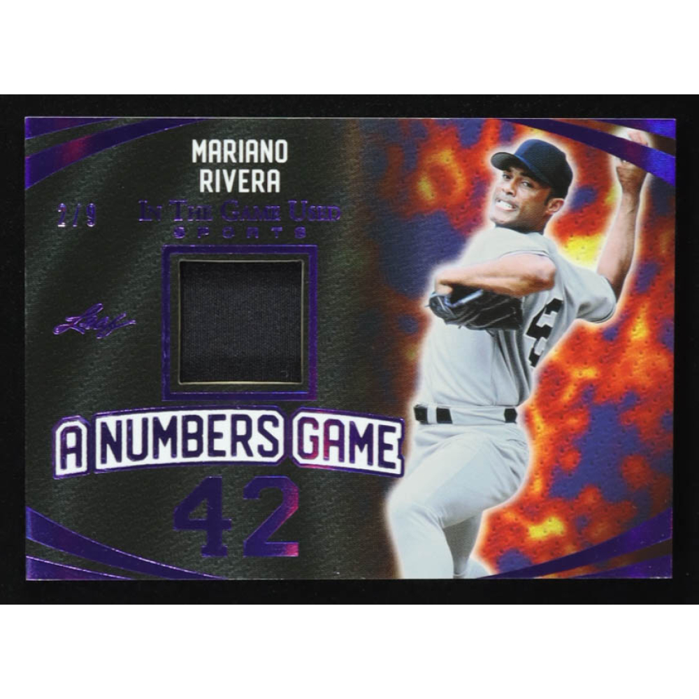 Mariano Rivera 2024 Leaf ITG Used Sports A Numbers Game Purple #ANG32 #2/9 at PristineAuction.com