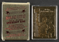 Nolan Ryan 1995 23Kt Gold All-Time Strikeout King 5,714 Card at PristineAuction.com