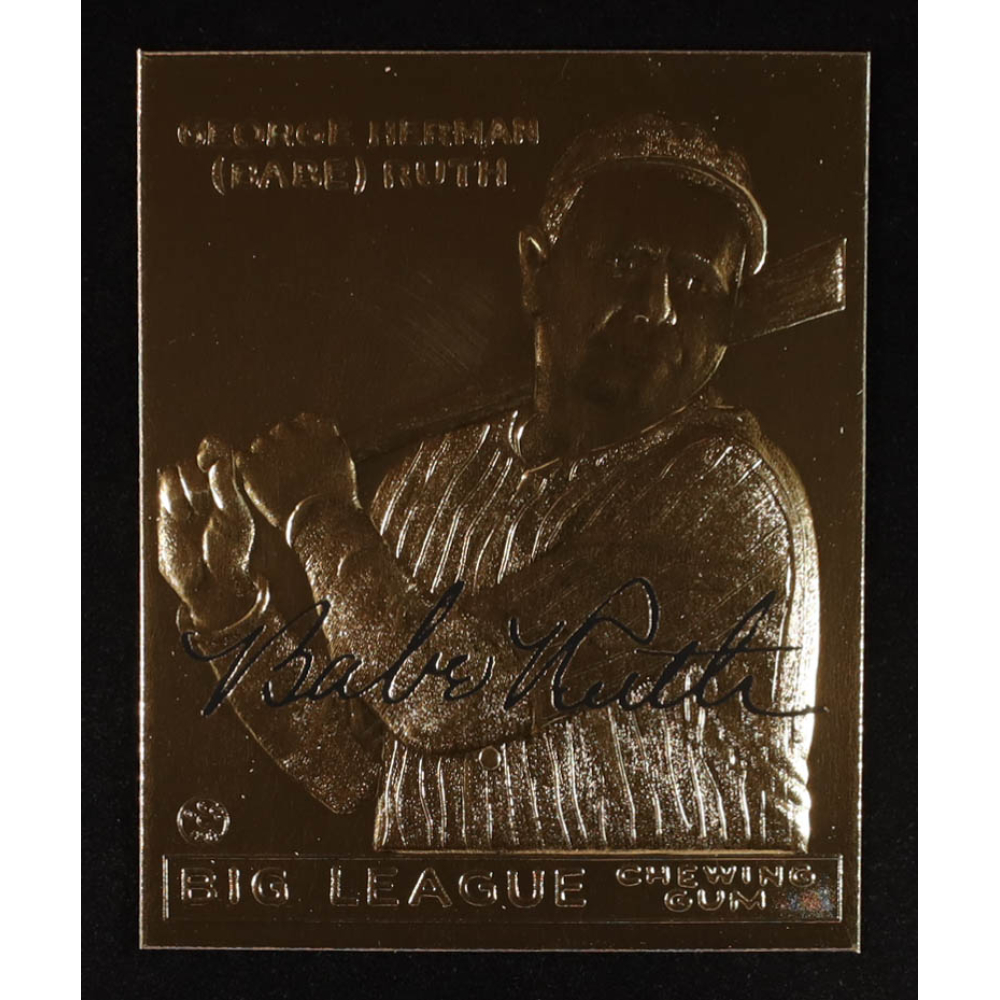 Babe Ruth 1996 Goudey Big League 23Kt Gold #53 at PristineAuction.com