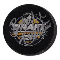 Ron Hextall Signed 2016 NHL Draft Logo Hockey Puck (Beckett) at PristineAuction.com