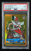 Travis Kelce 2023 Donruss Optic Downtown International Gold #7 #01/10 (PSA 9) at PristineAuction.com