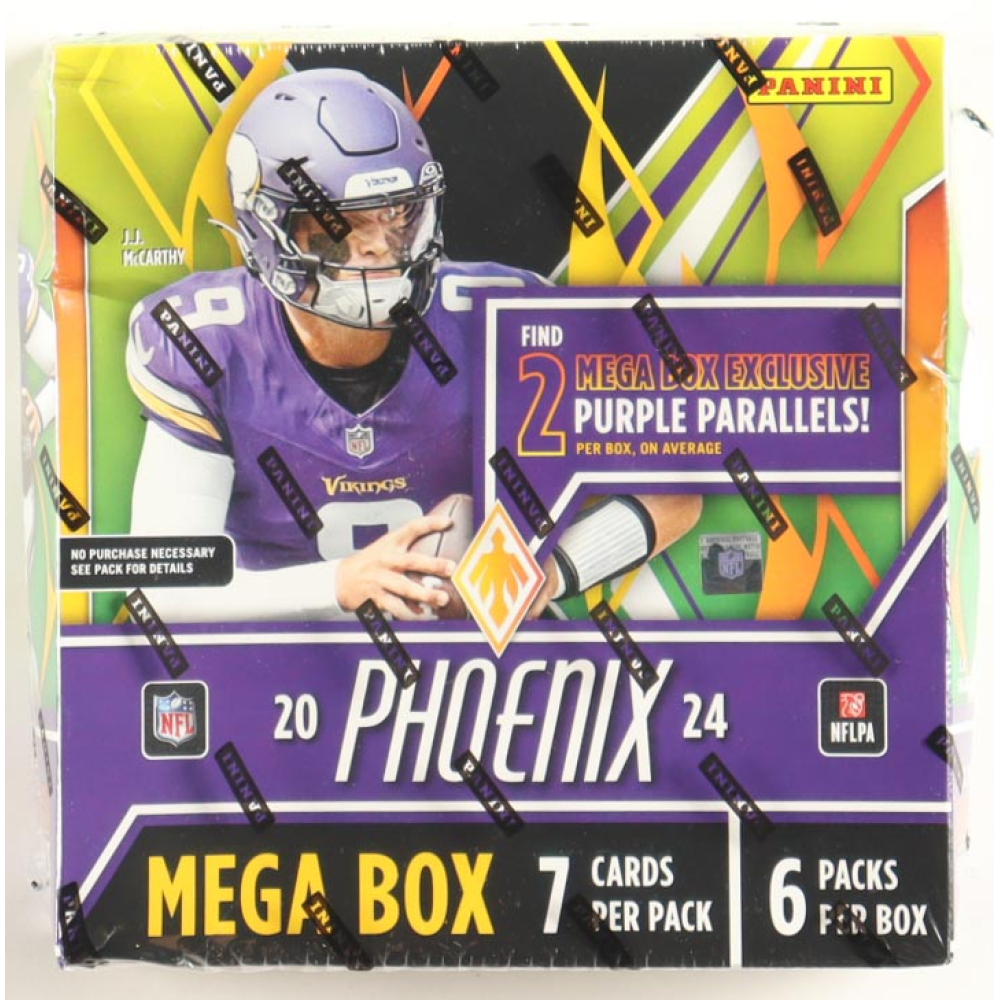 2024 Panini Phoenix Football Mega Box (Purple Parallels!) at PristineAuction.com