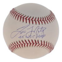 Tino Martinez Signed OML Baseball Inscribed "4x WS Series Champ" (JSA) at PristineAuction.com