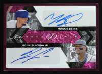 Mookie Betts / Ronald Acuna Jr. 2024 Decadence Dual Auto Ink Ink Painting Pink #DA32 #3/3 at PristineAuction.com