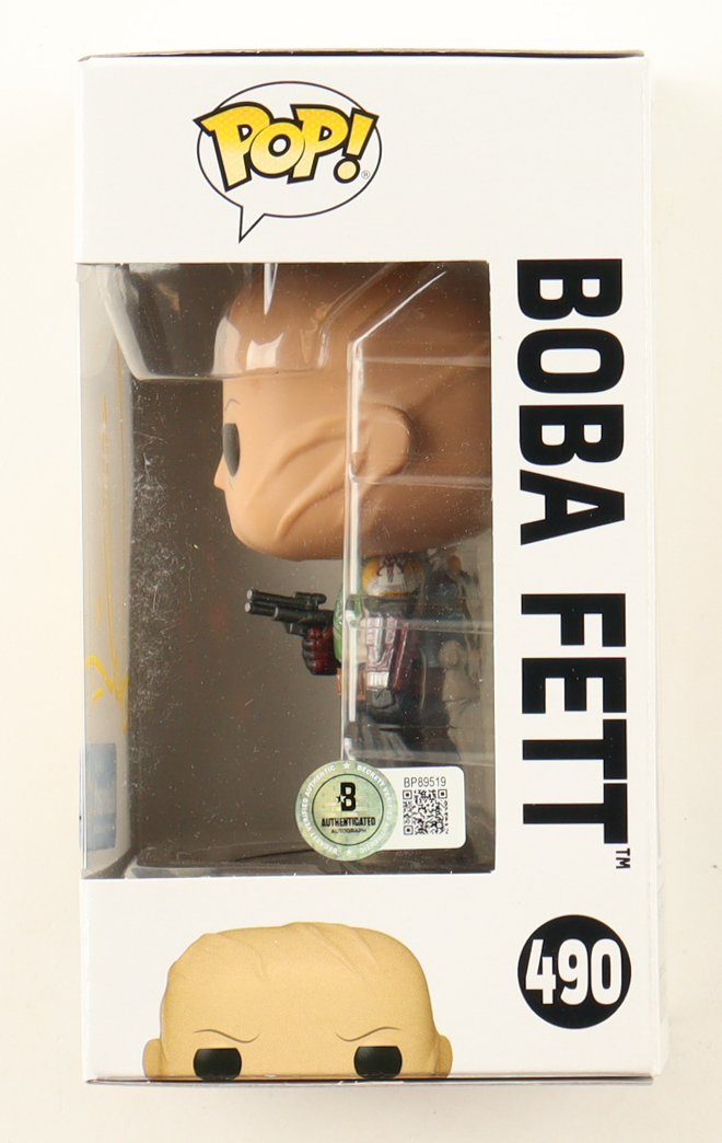 Temuera Morrison Signed "Star Wars" #490 Boba Fett Bobble-Head Funko Pop! Vinyl Figure (Beckett) at PristineAuction.com Temuera Morrison Signed "Star Wars" #490 Boba Fett Bobble-Head Funko Pop! Vinyl Figure (Beckett) at PristineAuction.com
