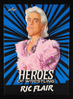 Ric Flair 2023 Leaf Heroes Of Wrestling Blue #B7 at PristineAuction.com