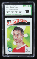 Cristiano Ronaldo 2021 Topps Living UEFA Champions League #374 (CSG 10) at PristineAuction.com