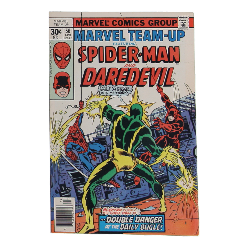 1977 "Marvel Team-Up" Issue #56 Marvel Comic Book at PristineAuction.com