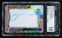 Brenden Rice 2024 Panini Illusions Rookie Endorsements Red #33 RC #45/99 (CGC 10 | Auto Grade 9) at PristineAuction.com
