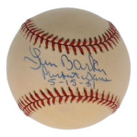 Len Barker Signed OAL Baseball Inscribed "Perfect Game 5-15-81" (Beckett) at PristineAuction.com