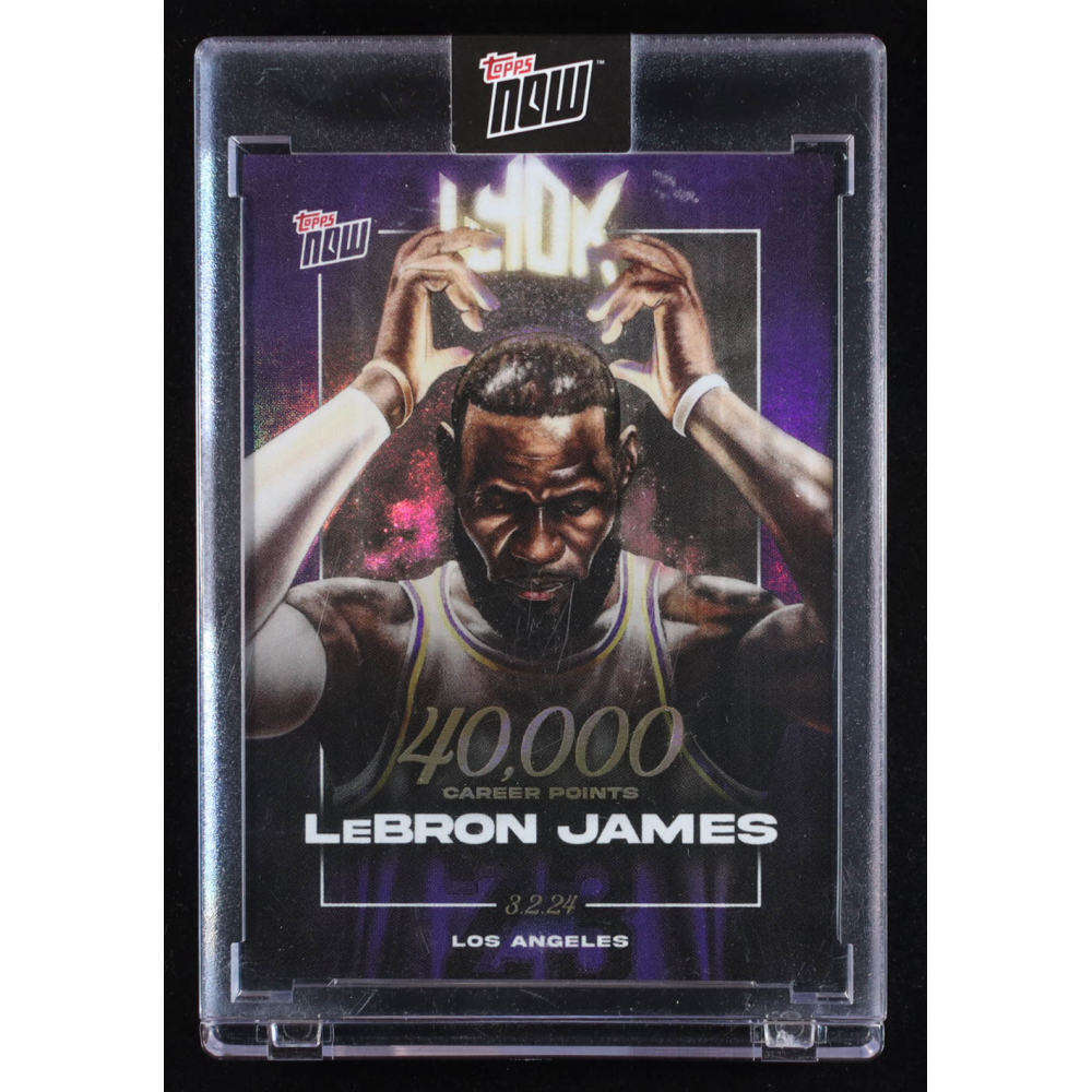 LeBron James  2023-24 Topps Now LeBron James 40000 Career Points #LJ40K at PristineAuction.com