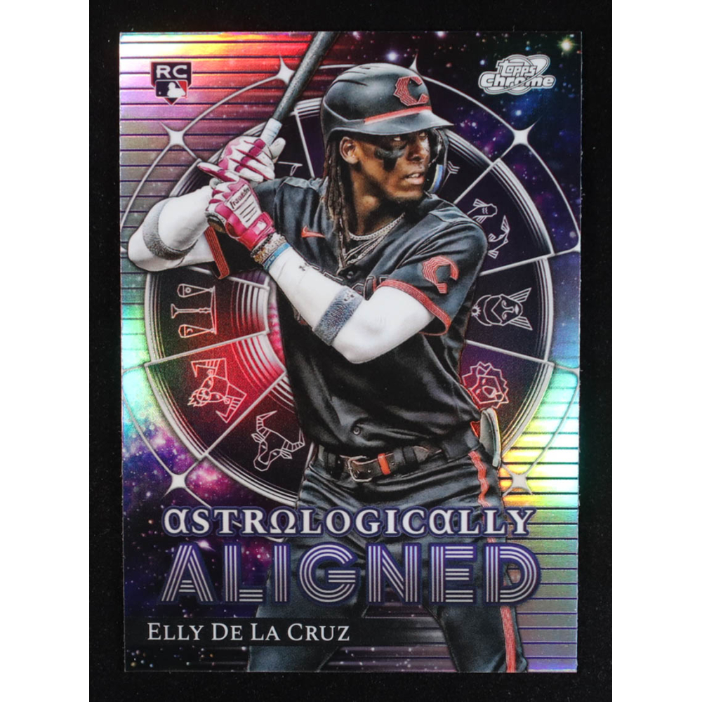 Elly De La Cruz 2024 Topps Cosmic Chrome Astrologically Aligned #AA25 RC at PristineAuction.com