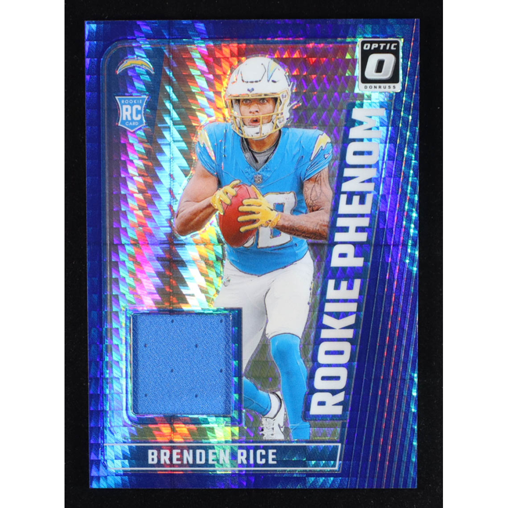 Brenden Rice 2024 Donruss Optic Rookie Phenoms Blue Hyper #7 RC at PristineAuction.com