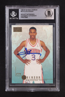 Allen Iverson Signed 1996-97 Skybox Premium #85 RC (BGS Authentic) at PristineAuction.com