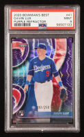 Gavin Lux 2020 Bowman's Best Purple Refractors #41 #093/250 RC (PSA 9) at PristineAuction.com