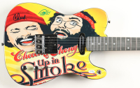 Cheech Marin & Tommy Chong Signed "Up In Smoke" 39" Electric Guitar (AutographCOA & AutographPros) at PristineAuction.com