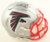 Deion Sanders Signed Falcons Flash Alternate Speed Mini Helmet (Beckett) at PristineAuction.com