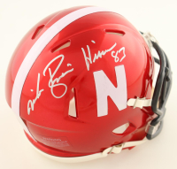 Mike Rozier Signed Nebraska Cornhuskers Full-Size Flash Alternate Speed Mini Helmet Inscribed "Heisman'83" (Schwartz) at PristineAuction.com