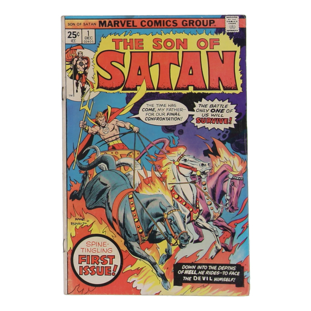 1975 "Son of Satan" Issue #1 Marvel Comic Book at PristineAuction.com