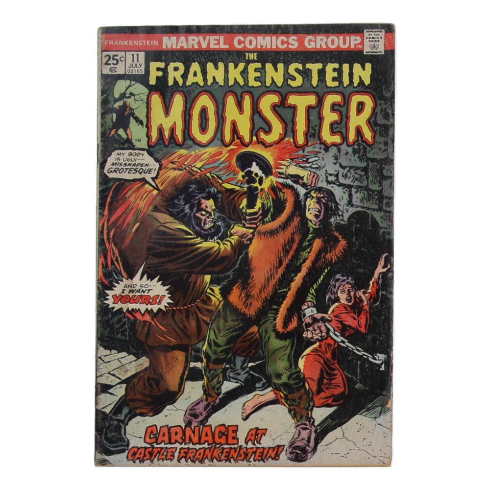 1974 "The Frankenstein Monster" Issue #11 Marvel Comic Book at PristineAuction.com
