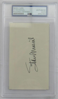 Stan Musial Signed Index Card (PSA) at PristineAuction.com