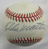 Eddie Mathews Signed ONL Baseball (JSA) at PristineAuction.com