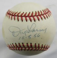 Don Larsen Signed OAL Baseball Inscribed "10-8-56" (JSA) at PristineAuction.com