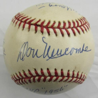 Don Newcombe Signed ONL Baseball Inscribed "Cy Young 1956", "ROY 1949" & "MVP 1956" (JSA) at PristineAuction.com
