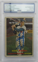 Duke Snider Signed 1957 Topps #170 (PSA) at PristineAuction.com