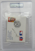 Hank Aaron Signed Braves Print (PSA) at PristineAuction.com